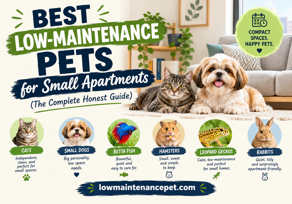 Best Low-Maintenance Pets for Small Apartments (The Complete Honest Guide)