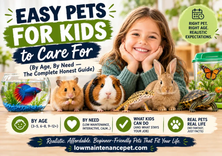 Easy Pets for Kids to Care For (By Age, By Need; The Complete Honest Guide)